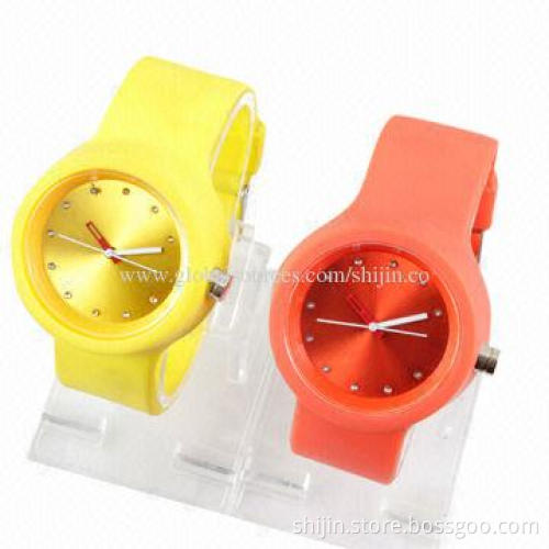 Good-quality silicone watches for children, colorful plastic